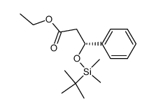 ethyl [(3R)-(tert-butyldimethylsilyloxy)-3-phenyl]propionate Structure