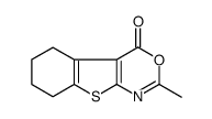 5,6,7,8-tetrahydro-2-methyl-4H-[1]benzothieno[2,3-d][1,3]oxazin-4-one Structure