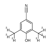 4-hydroxy-3,5-[(2)H6]dimethylbenzonitrile Structure