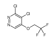 3,4-Dichloro-5-(2,2,2-trifluoroethoxy)pyridazine Structure