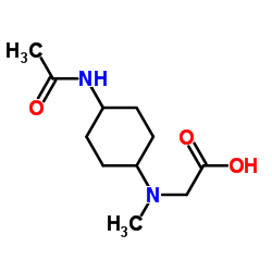 N-(4-Acetamidocyclohexyl)-N-methylglycine Structure