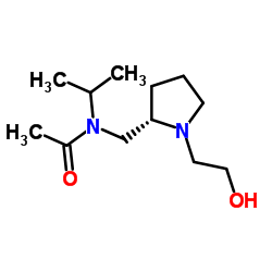 N-{[(2S)-1-(2-Hydroxyethyl)-2-pyrrolidinyl]methyl}-N-isopropylacetamide结构式