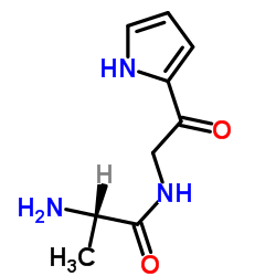 N-[2-Oxo-2-(1H-pyrrol-2-yl)ethyl]alaninamide Structure