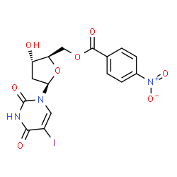 2'-Deoxy-5-iodouridine 5'-(4-nitrobenzoate)结构式