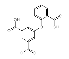 5-(2-羧基苯氧基)间苯二甲酸结构式