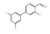 4-(3,5-二氯苯基)-2-氟苯甲醛结构式