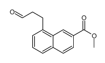 methyl 8-(3-oxopropyl)naphthalene-2-carboxylate结构式