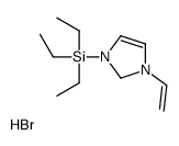 (1-ethenyl-1,2-dihydroimidazol-1-ium-3-yl)-triethylsilane,bromide结构式