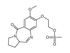 2-[(7-Methoxy-5-oxo-2,3,5,11a-tetrahydro-1H-pyrrolo[2,1-c][1,4]be nzodiazepin-8-yl)oxy]ethyl methanesulfonate Structure