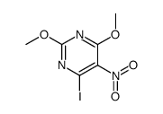 4-iodo-2,6-dimethoxy-5-nitropyrimidine Structure