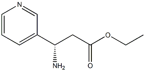 ethyl(S)-3-amino-3-(pyridin-3-yl)propanoate结构式