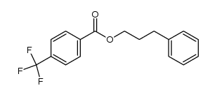 3-phenyl-1-propyl p-trifluoromethylbenzoate结构式