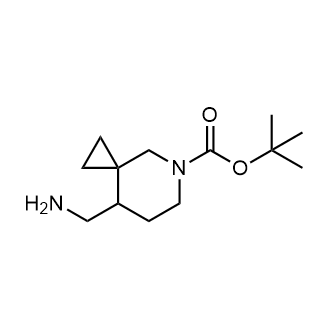 8-(氨基甲基)-5-氮杂螺环[2.5]辛烷-5-羧酸叔丁酯结构式