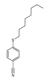 4-octylsulfanylbenzonitrile结构式