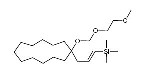 (E)-(3-(1-((2-methoxyethoxy)methoxy)cyclododecyl)prop-1-en-1-yl)trimethylsilane结构式