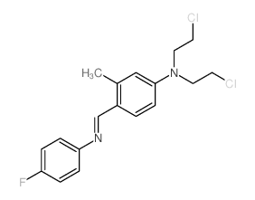 m-Toluidine, N, N-bis (2-chloroethyl)-4-[N-(p-fluorophenyl)formimidoyl]- structure