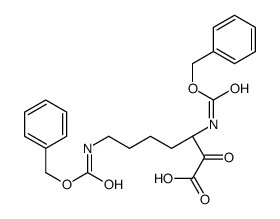 (3S)-2-oxo-3,7-bis(phenylmethoxycarbonylamino)heptanoic acid Structure