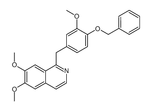 1-(4-(benzyloxy)-3-methoxybenzyl)-6,7-dimethoxyisoquinoline结构式