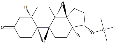 17β-(Trimethylsiloxy)-5β-androstan-3-one结构式