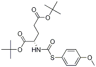 (S)-二-叔丁基2-((((((4-甲氧基苯基)硫基)羰基)氨基)戊二酸酯图片