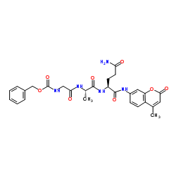 Z-Gly-Ala-Gln-AMC结构式