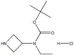 tert-Butyl azetidin-3-yl(ethyl)carbamate hydrochloride结构式