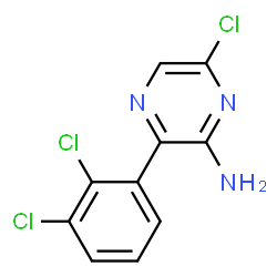 6-chloro-3-(2,3-dichlorophenyl)pyrazin-2-amine structure