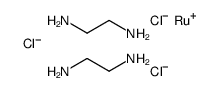 cis-Dichlorobis(ethylenediamine)rhodium(1+) chloride结构式