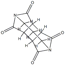 3a,3b,6a,6b-Tetrahydro-2,5-propanocyclobuta[1,2-c:3,4-c']dipyrrole-1,3,4,6-tetrone Structure