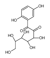 (3R,4S,5R,6R)-1-(2,5-dihydroxyphenyl)-3,4,5,6,7-pentahydroxyheptane-1,2-dione Structure