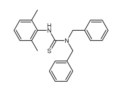 N1,N1-Dibenzyl-N2-[2,6-dimethyl-phenyl]--thioharnstoff Structure