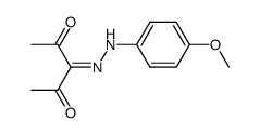 3-[(4-methoxyphenyl)hydrazono]pentane-2,4-dione结构式