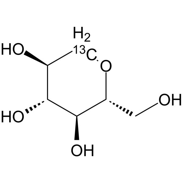 1,5-Anhydrosorbitol-13C Structure