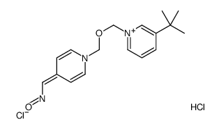 [1-[(3-tert-butylpyridin-1-ium-1-yl)methoxymethyl]pyridin-4-ylidene]methyl-oxoazanium,dichloride结构式