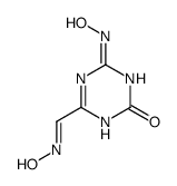 4-hydroxyimino-6-oxo-1,4,5,6-tetrahydro-[1,3,5]triazine-2-carbaldehyde oxime结构式