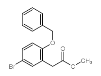 METHYL2-(2-(BENZYLOXY)-5-BROMOPHENYL)ACETATE Structure