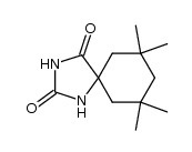 7,7,9,9-tetramethyl-1,3-diaza-spiro[4.5]decane-2,4-dione结构式