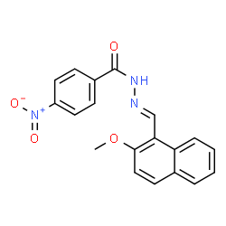 N'-[(2-methoxy-1-naphthyl)methylene]-4-nitrobenzohydrazide Structure