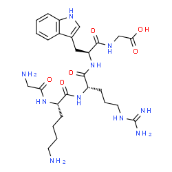 H-Gly-Lys-Arg-Trp-Gly-OH结构式