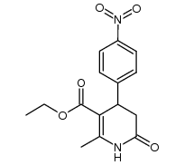 ETHYL 2-METHYL-4-(4-NITROPHENYL)-6-OXO-1,4,5,6-TETRAHYDRO-3-PYRIDINECARBOXYLATE Structure