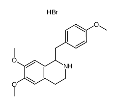 1,2,3,4-Tetrahydro-6,7-dimethoxy-1-(p-Methoxybenzyl)isoquinoline Hydrobromide结构式