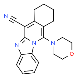 11-morpholino-7,8,9,10-tetrahydrobenzo[4,5]imidazo[1,2-b]isoquinoline-6-carbonitrile picture