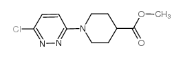 Methyl 1-(6-Chloro-3-pyridazinyl)piperidine-4-carboxylate structure