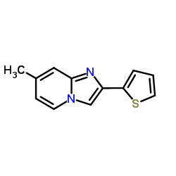 7-Methyl-2-(2-thienyl)imidazo[1,2-a]pyridine结构式