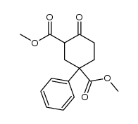 dimethyl 4-oxo-1-phenyl-1,3-cyclohexanedicarboxylate Structure