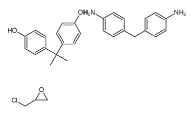 双酚A与4,4’-亚甲基双苯胺和氯甲基环氧乙烷的聚合物结构式