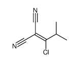 2-(1-chloro-2-methylpropylidene)propanedinitrile Structure