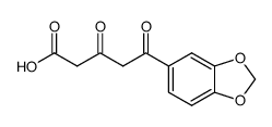 5-benzo[1,3]dioxol-5-yl-3,5-dioxo-pentanoic acid结构式