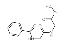 methyl 2-[(2-benzamidoacetyl)amino]acetate结构式