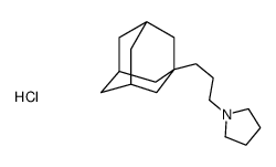 1-[3-(1-adamantyl)propyl]pyrrolidine,hydrochloride Structure